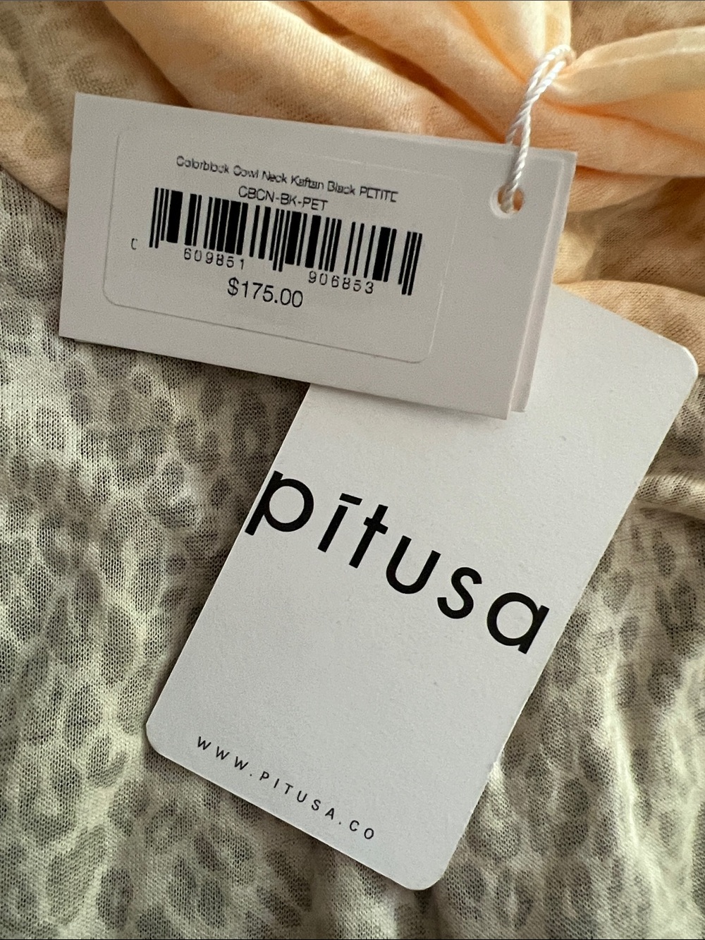 PITUSA Cowl neck colour block kaftan - Picture 6 of 6